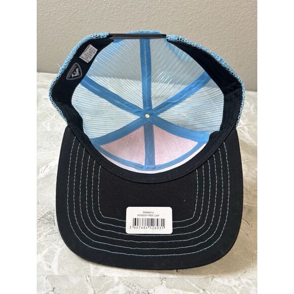 Rossignol Five Panel Hat Colorblock Skiing Blue Red One Size - Picture 6 of 7